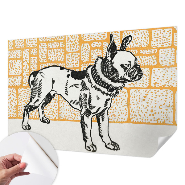 Peel and stick fototapet Retrohund