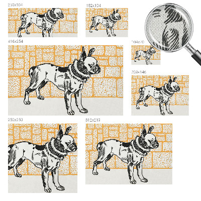 Peel and stick fototapet Retrohund