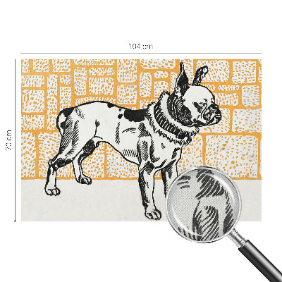 Peel and stick fototapet Retrohund