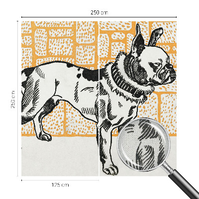Peel and stick fototapet Retrohund