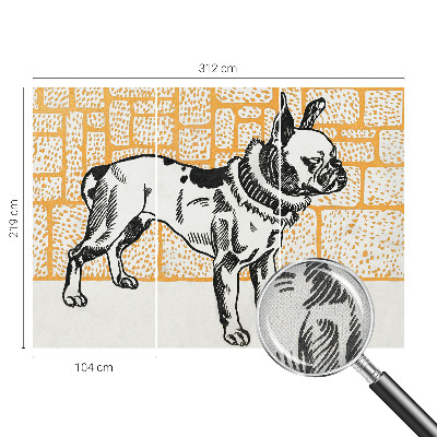 Peel and stick fototapet Retrohund