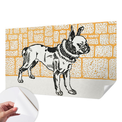 Peel and stick fototapet Retrohund