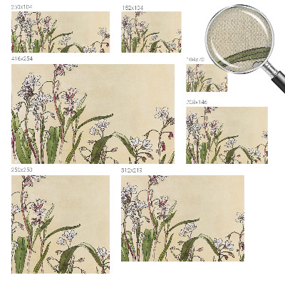 Fototapet barn Blommig elegans