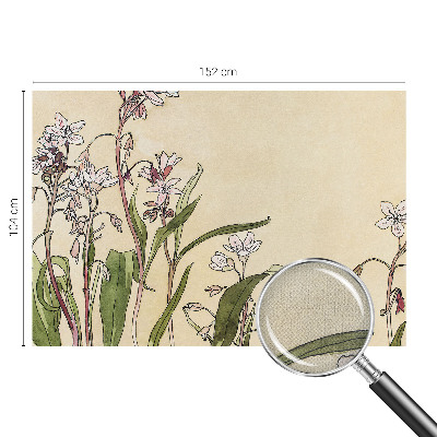 Fototapet barn med blommigt motiv som ger en elegant känsla