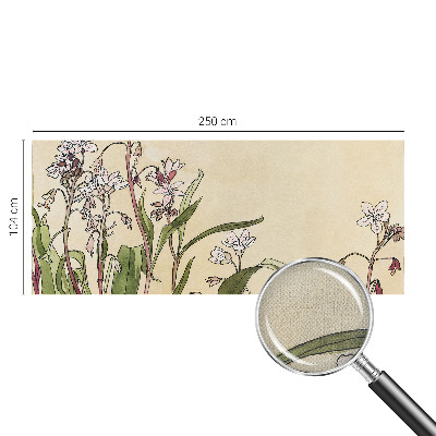 Fototapet barn med blommigt motiv som ger en elegant känsla
