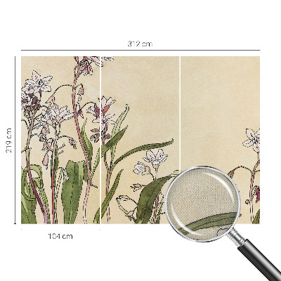 Fototapet barn Blommig elegans