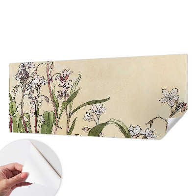 Fototapet barn med blommigt motiv som ger en elegant känsla