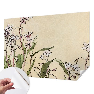 Fototapet barn med blommigt motiv som ger en elegant känsla