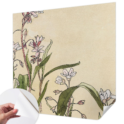 Fototapet barn med blommigt motiv som ger en elegant känsla