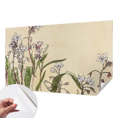 Fototapet barn med blommigt motiv som ger en elegant känsla
