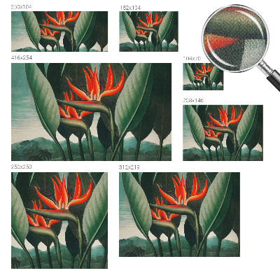 Peel and stick fototapet med motiv av exotiska blommor