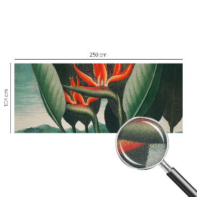 Peel and stick fototapet med motiv av exotiska blommor