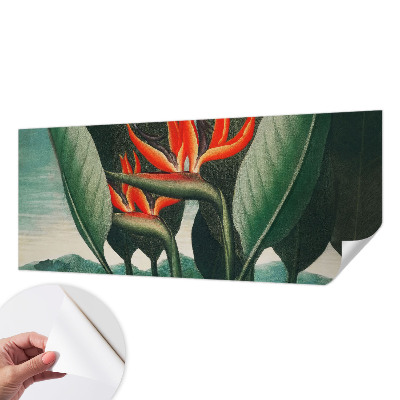 Peel and stick fototapet med motiv av exotiska blommor