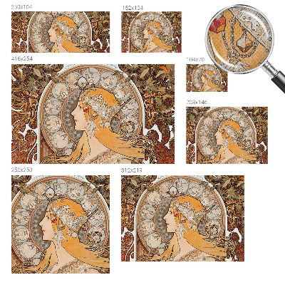 3D fototapet med zodiakiskt motiv i elegant design