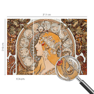 3D fototapet med zodiakiskt motiv i elegant design