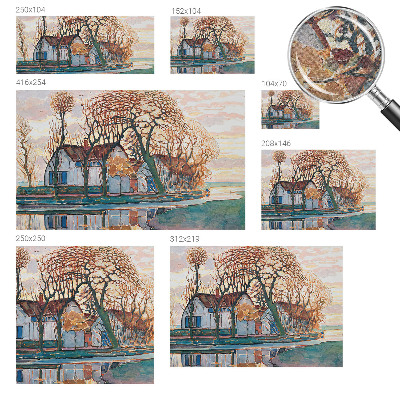 Självhäftande fotovägg Idylliskt landskap