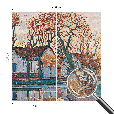 Självhäftande fotovägg Idylliskt landskap