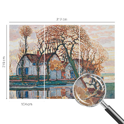 Självhäftande fotovägg Idylliskt landskap