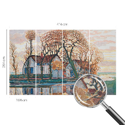 Självhäftande fotovägg Idylliskt landskap