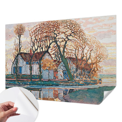 Självhäftande fotovägg Idylliskt landskap