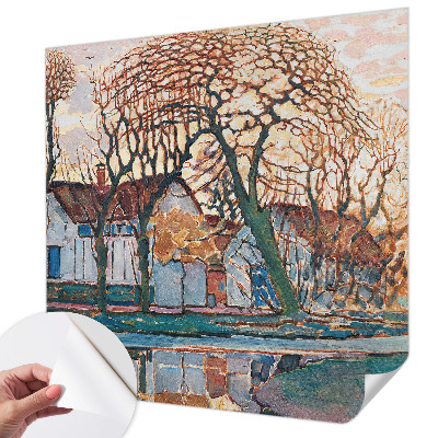 Självhäftande fotovägg Idylliskt landskap