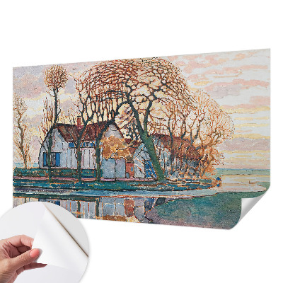 Självhäftande fotovägg Idylliskt landskap