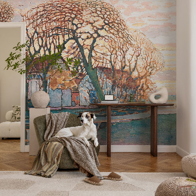 Självhäftande fotovägg Idylliskt landskap