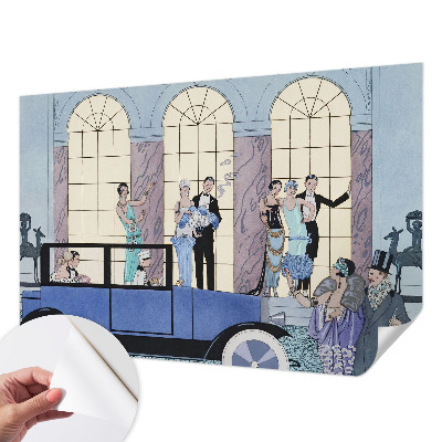 Självhäftande fototapet med art déco-motiv