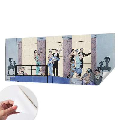 Självhäftande fototapet med art déco-motiv