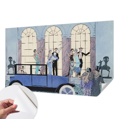 Självhäftande fototapet med art déco-motiv