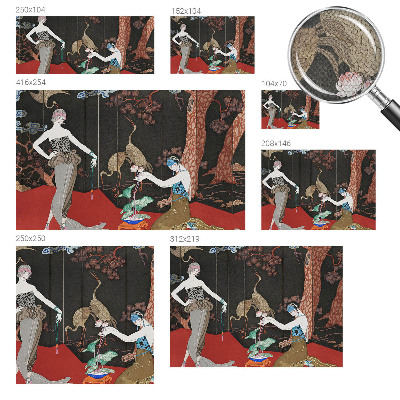 Peel and stick fototapet med en elegant scen