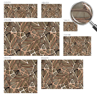Fototapet barn med ett geometriskt mönster