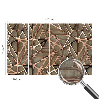 Fototapet barn med ett geometriskt mönster
