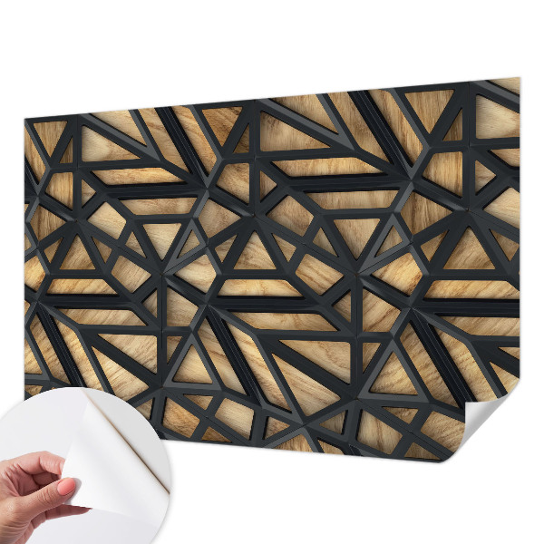Fototapet barnrum med ett geometriskt mönster