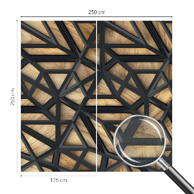 Fototapet barnrum med ett geometriskt mönster