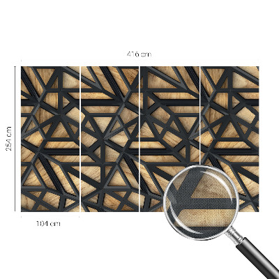 Fototapet barnrum med ett geometriskt mönster