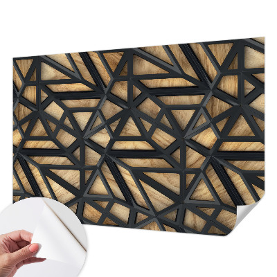 Fototapet barnrum med ett geometriskt mönster