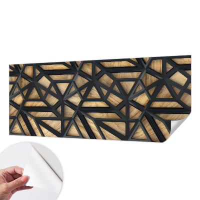 Fototapet barnrum med ett geometriskt mönster