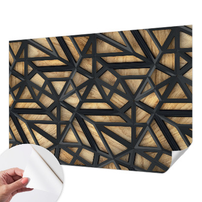 Fototapet barnrum med ett geometriskt mönster