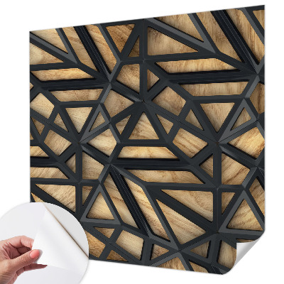 Fototapet barnrum med ett geometriskt mönster