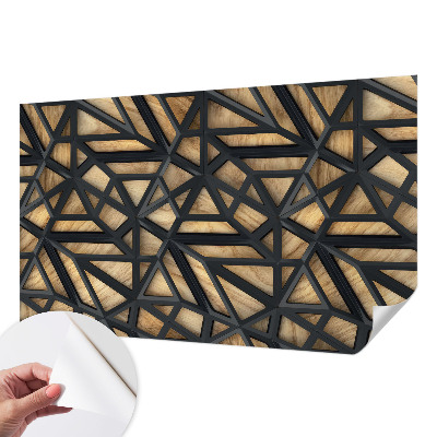Fototapet barnrum med ett geometriskt mönster
