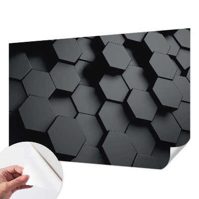 Fototapet för barn 3D-hexagoner