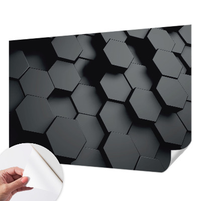 Fototapet för barn 3D-hexagoner