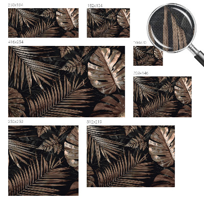 Självhäftande fotovägg Exotiska blad