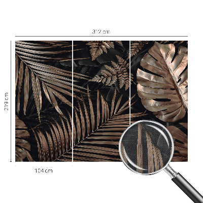 Självhäftande fotovägg Exotiska blad