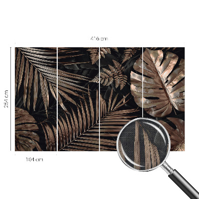 Självhäftande fotovägg Exotiska blad