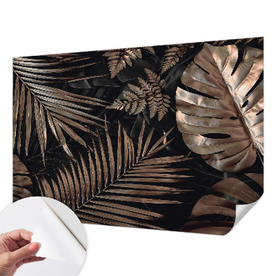 Självhäftande fotovägg med motiv av exotiska blad