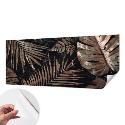 Självhäftande fotovägg med motiv av exotiska blad