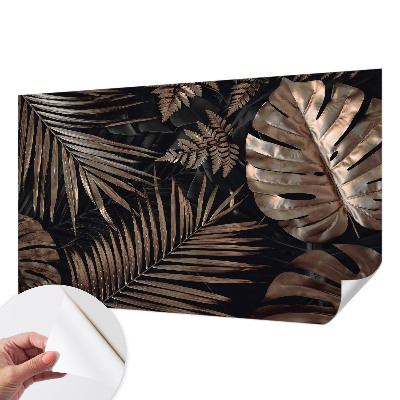 Självhäftande fotovägg med motiv av exotiska blad