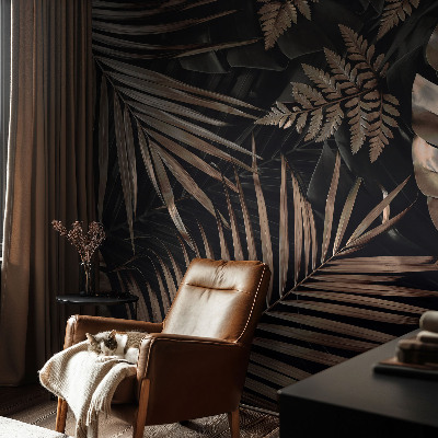 Självhäftande fotovägg Exotiska blad